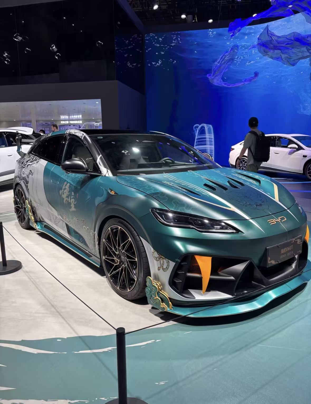 海豹06GT海洋系列联动车展作品实拍